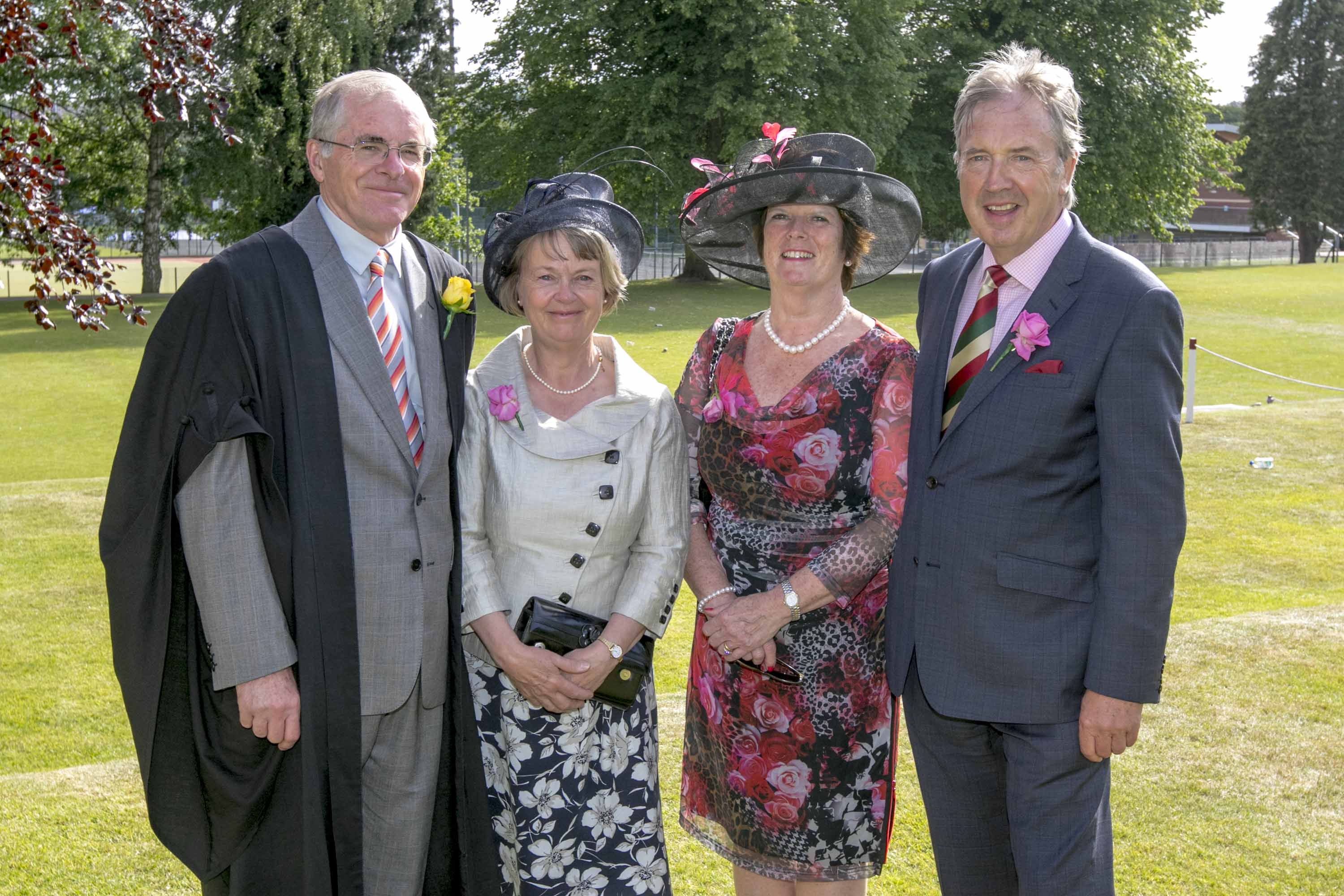 Mr Bowen, Mrs Bowen with Mrs Horton and Former Chairman of Governors, Mr Matthew Horton