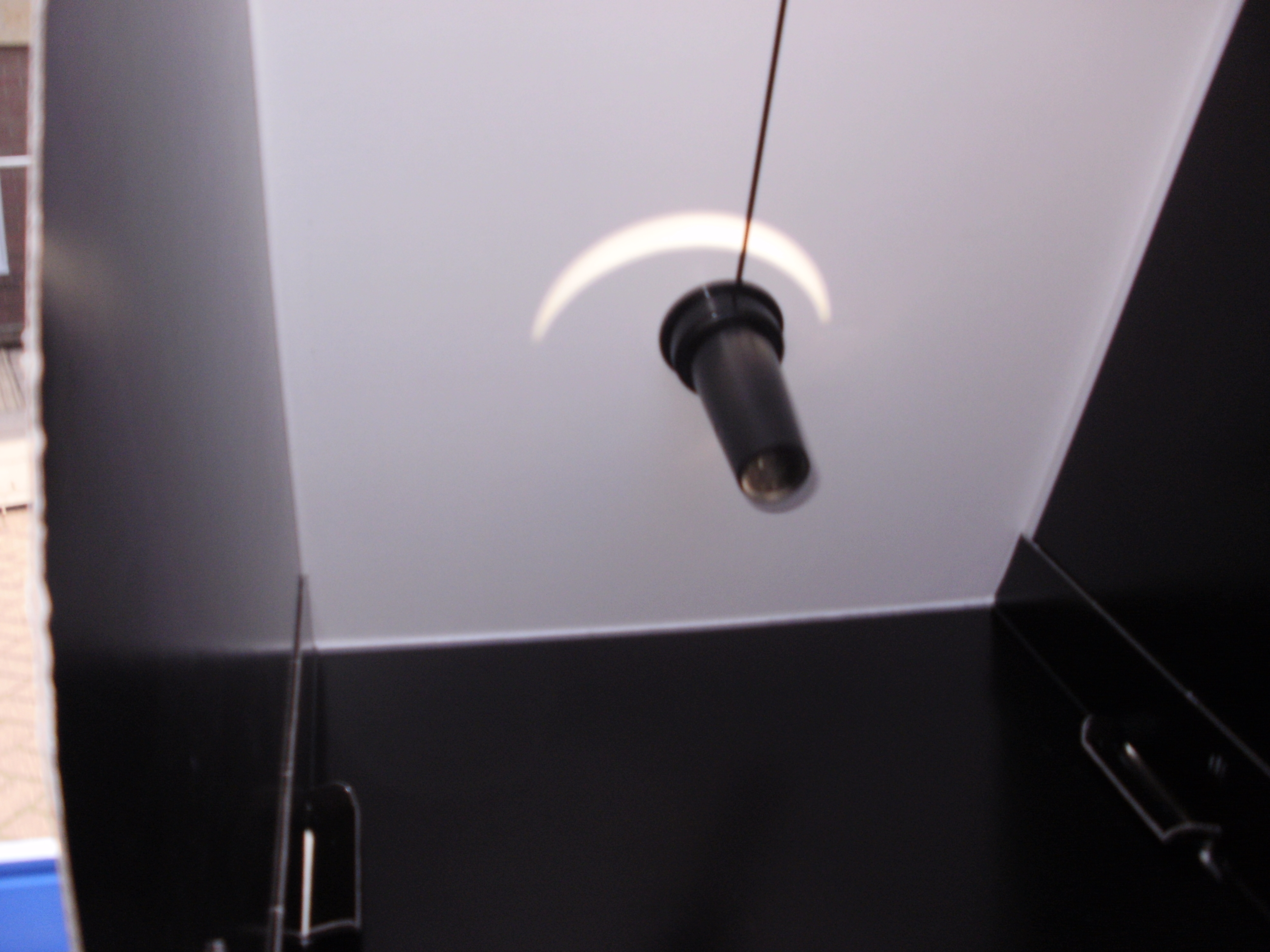 The partial eclipse as seen through the solar scope - taken at 9.31am