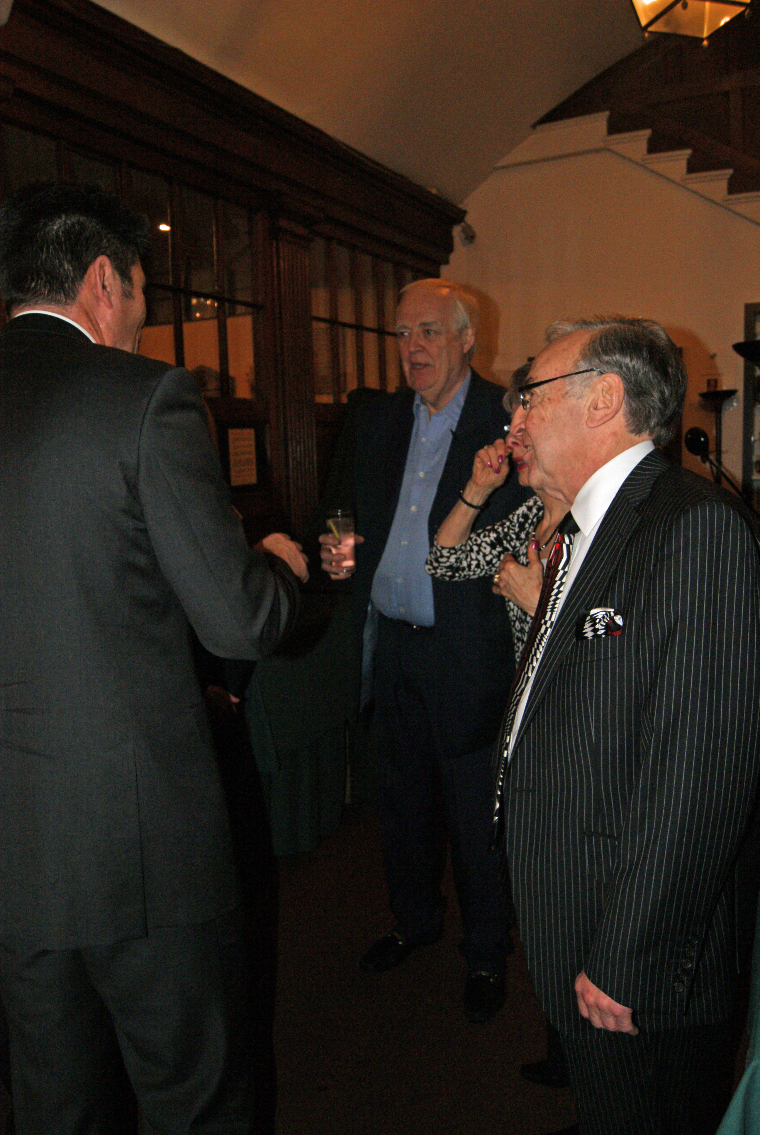 Sir Tim Rice meeting the Headmaster