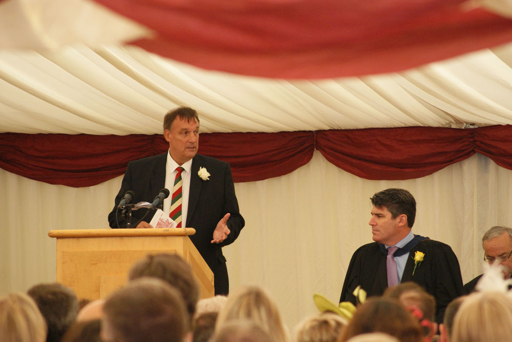Year 8 Prep Prizegiving, 1st July 2016: Stewart Towe CBE addressing the audience