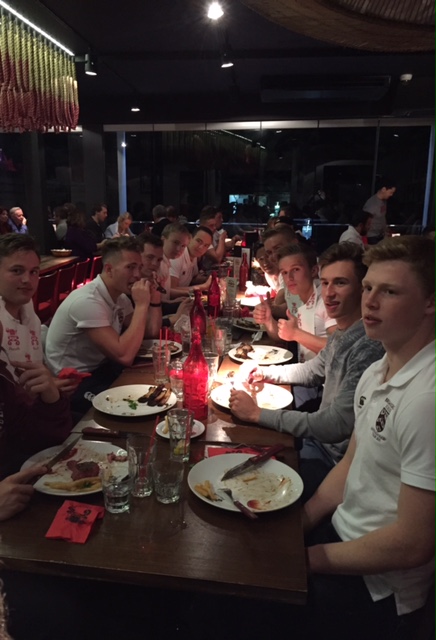 Team Meal - Rugby Tour 2015